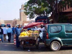 627モロッコ マラケシュ メロン売り