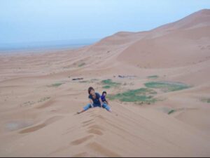 629 サハラ砂漠　砂山てっぺん3c