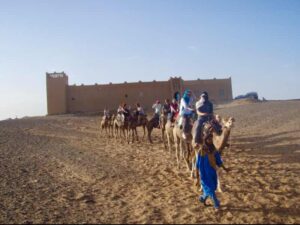 629サハラ砂漠ラクダトレッキング　ホテル出発