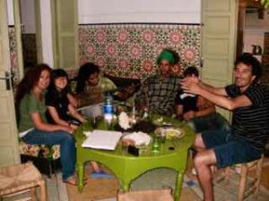 629 マラケシュ　リヤド居間1