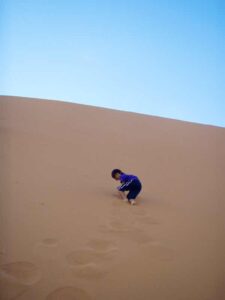 629 サハラ砂漠　砂山登り2-1