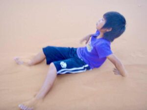 629 サハラ砂漠　砂山登り2-2