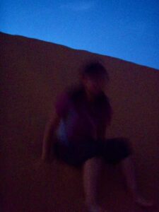 629 サハラ砂漠　砂山下り1